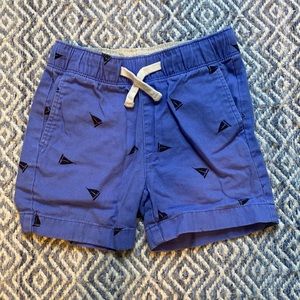 Factory Crewcuts cotton shorts with sailboat embroidery.